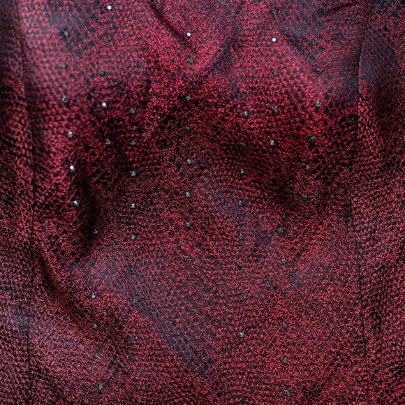 Y2K Jessica McClintock Millennium 2000 Brocade Blazer & Top Two Piece Set Size 6 - Picture 11 of 16